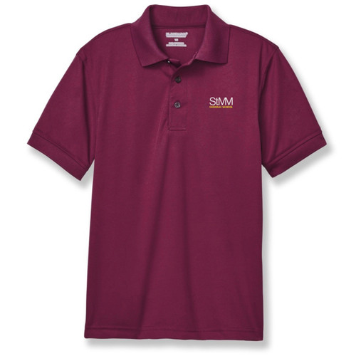 Performance Polo Shirt with embroidered logo [NC014-8500-MMA-MAROON]