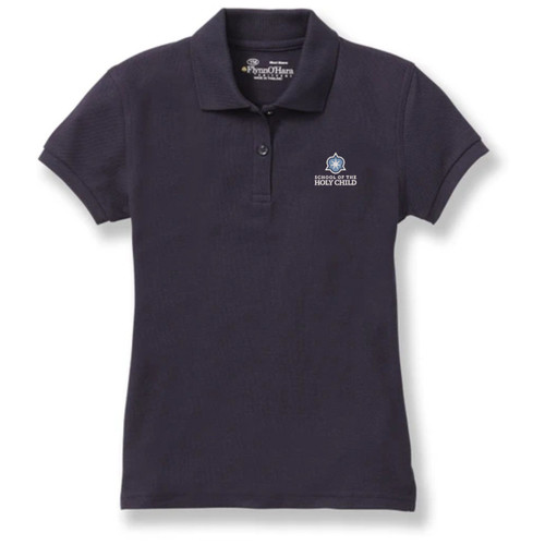 Ladies' Fit Polo Shirt with embroidered logo [NY620-9708-SOH-DK NAVY]