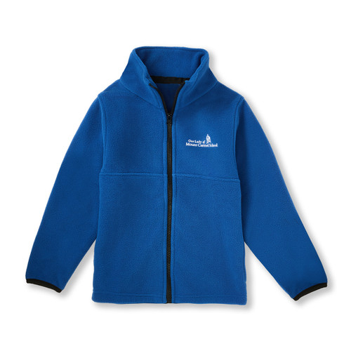 Full-Zip Fleece Jacket with heat transferred logo [CA020-SA25/LMR-ROYAL]