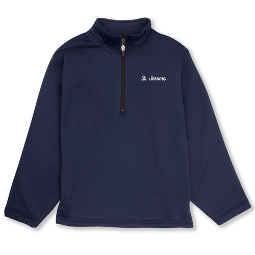 1/4-Zip Performance Fleece Pullover with embroidered logo [NJ118-6133/JWL-NAVY]