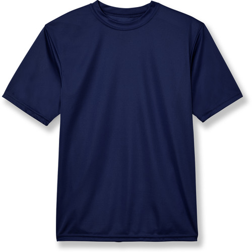 Wicking T-Shirt with heat transferred logo [WA003-790-NAVY]
