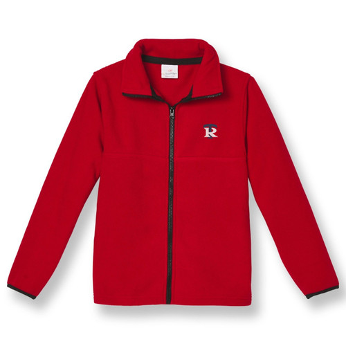 Full-Zip Fleece Jacket with embroidered logo [TN031-SA25/TIR-RED]