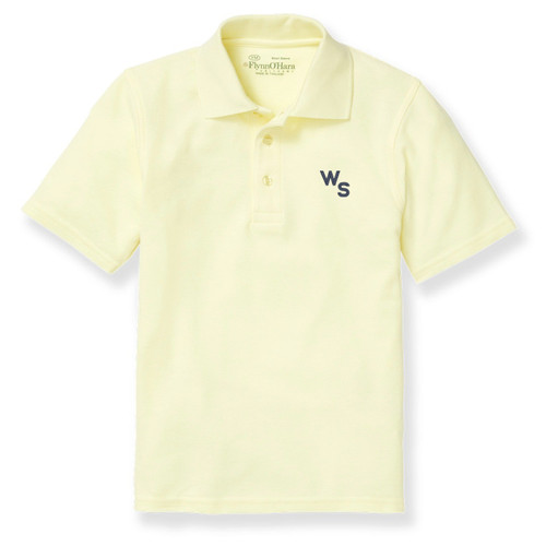 Short Sleeve Polo Shirt with embroidered logo [NY867-KNIT-WSF-YELLOW]