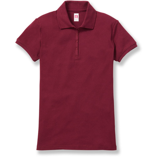 Ladies' Fit Polo Shirt with embroidered logo [TN005-9708-MAROON]