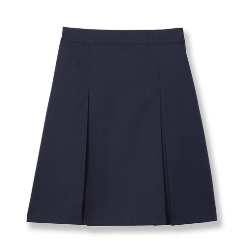 Pleated Skirt with Elastic Waist [SC010-34-8-NAVY]
