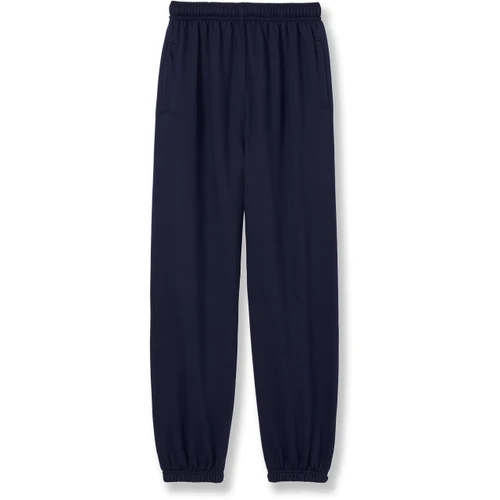 Heavyweight Sweatpants with heat transferred logo [MD087-865-NAVY]