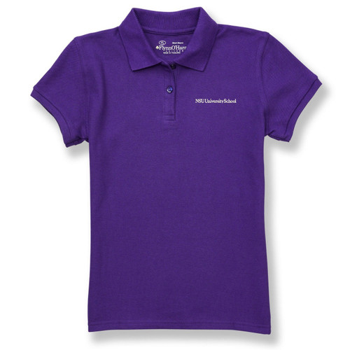 Ladies' Fit Polo Shirt with embroidered logo [FL009-9727-USN-PURPLE]