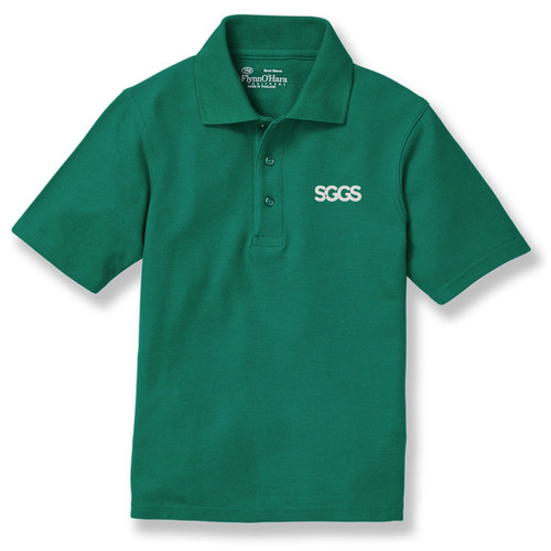 Short Sleeve Polo Shirt with embroidered logo [VA303-KNIT-GVB-HUNTER]