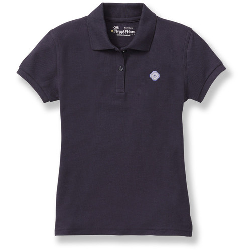 Ladies' Fit Polo Shirt with embroidered logo [MI007-9708-CCG-DK NAVY]