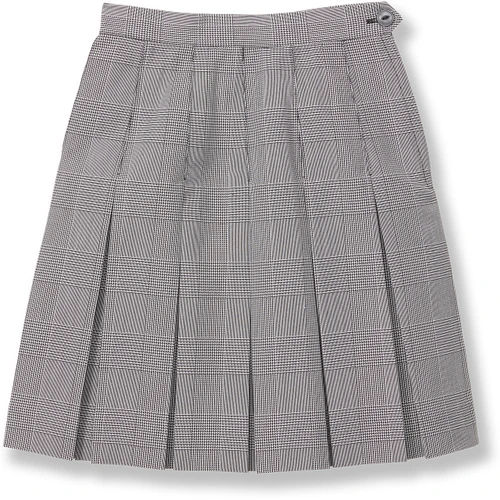 Box Pleat Skirt [TN006-505-230-BK/WH PL]