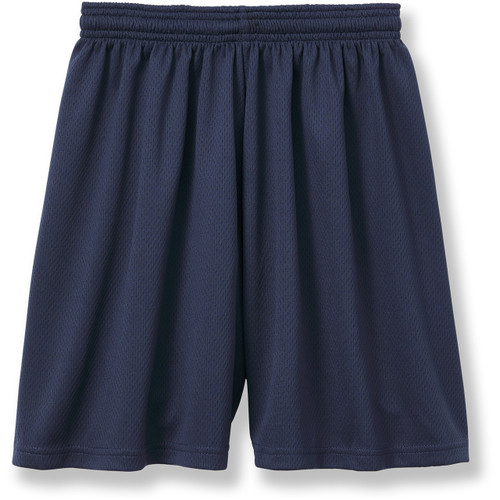 Micromesh Gym Shorts with heat transferred logo [MD006-101-WPB-NAVY]