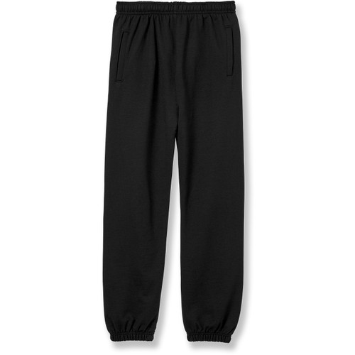 Heavyweight Sweatpants with heat transferred logo [VA084-865-BLACK]