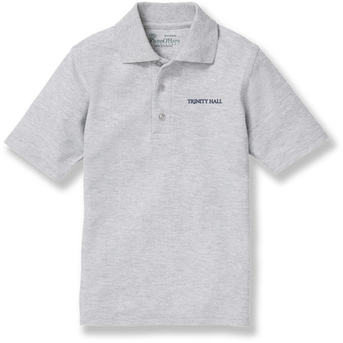 Short Sleeve Polo Shirt with embroidered logo [NJ126-KNIT-TH1-ASH]