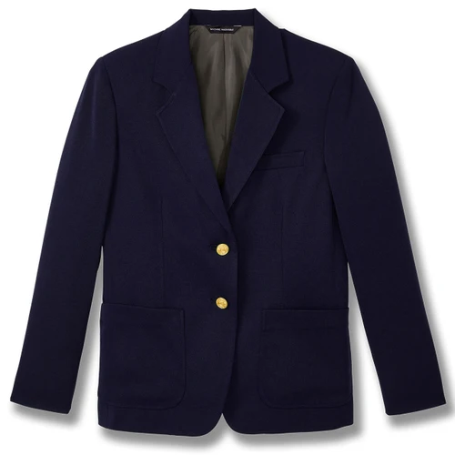 Girls' Polyester Blazer with embroidered logo [VA016-2000-NAVY]