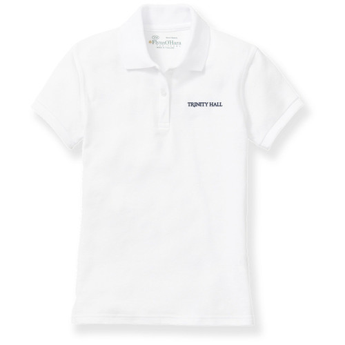 Ladies' Fit Polo Shirt with embroidered logo [NJ126-9708/TH1-WHITE]