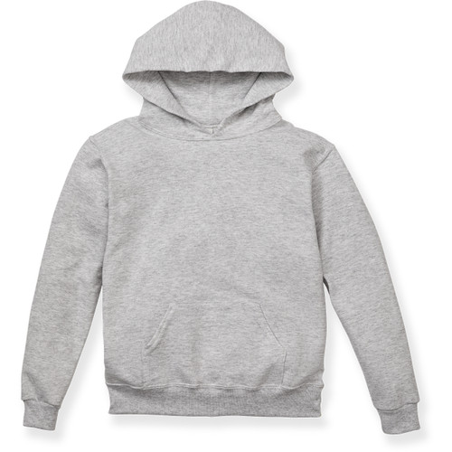 Heavyweight Hooded Sweatshirt with heat transferred logo [NJ067-76042-OXFORD]