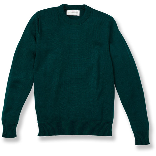 Crewneck Pullover Sweater with embroidered logo [PA741-6530-GREEN]