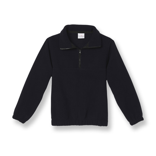 1/4 Zip Fleece Jacket with embroidered logo [NY340-SA19/SEL-NAVY]