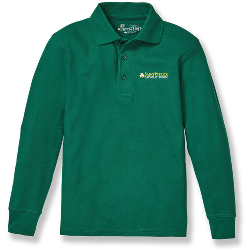 Long Sleeve Polo Shirt with embroidered logo [PA217-KNIT/PTM-HUNTER]