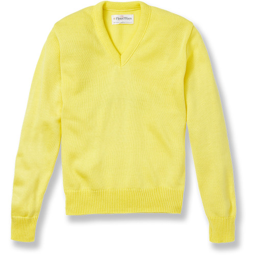 V-Neck Pullover Sweater [AK021-6500-YELLOW]