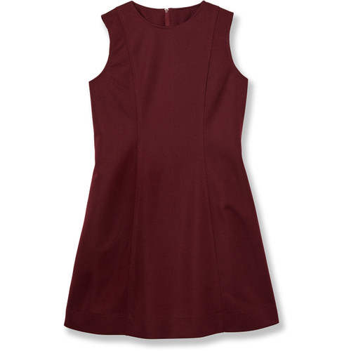 A-Line Jumper with school emblem [PA520-58-10-MAROON]