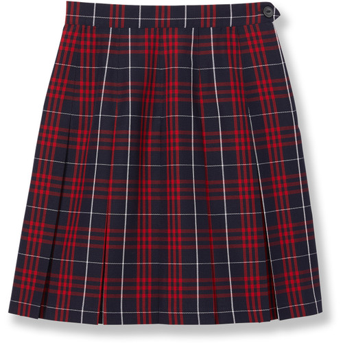 Box Pleat Skirt [TX027-505-37-NV/RED]