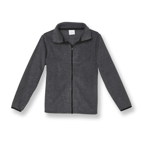 Full-Zip Fleece Jacket with heat transferred logo [NJ272-SA2500-GREY]