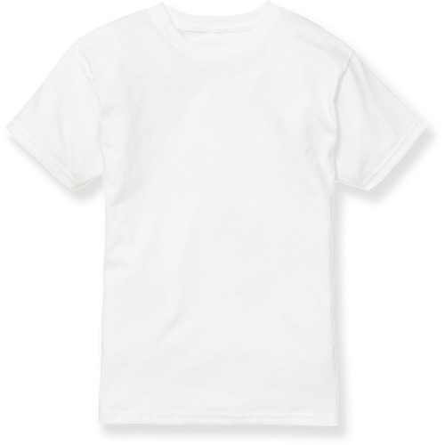 Short Sleeve T-Shirt with heat transferred logo [NY853-362-RED-WHITE]