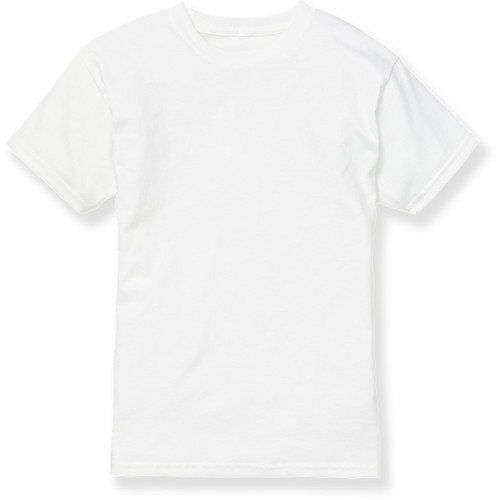 Short Sleeve T-Shirt with heat transferred logo [MD005-362-WHITE]