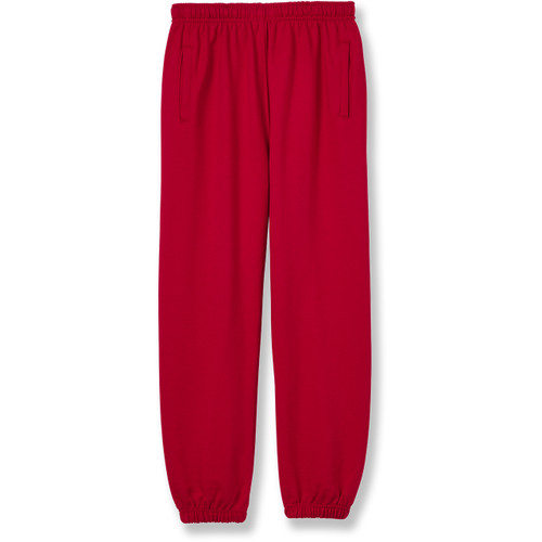Heavyweight Sweatpants with heat transferred logo [NY853-865-RED]