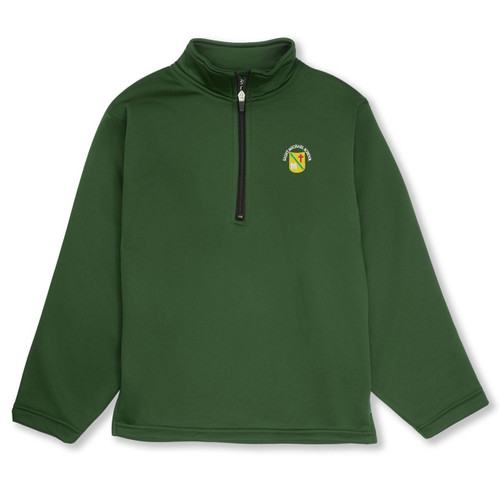 1/4-Zip Performance Fleece Pullover with embroidered logo [NJ235-6133/SMC-HUNTER]