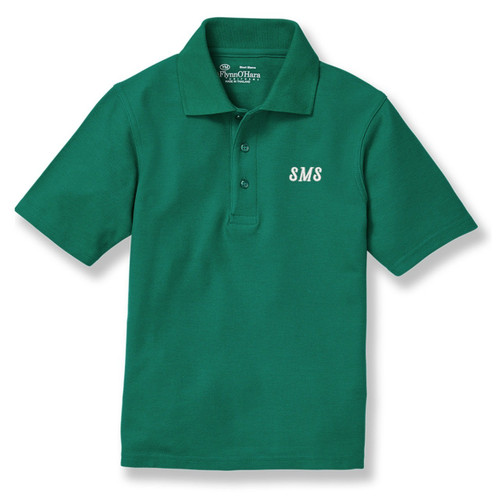 Short Sleeve Polo Shirt with embroidered logo [NJ235-KNIT-SMC-HUNTER]