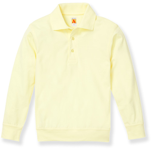 Long Sleeve Banded Bottom Polo Shirt [AK020-9617-YELLOW]