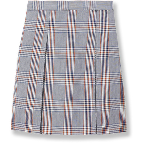 Pleated Skirt with Elastic Waist [PA162-34-08-NAVY PLD]