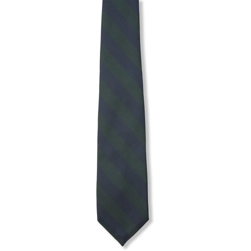 Regimental Striped Tie [NJ363-3-IHM-NV/GRN]