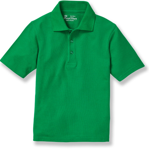 Short Sleeve Polo Shirt with embroidered logo [NJ739-KNIT-MBS-KELLY]