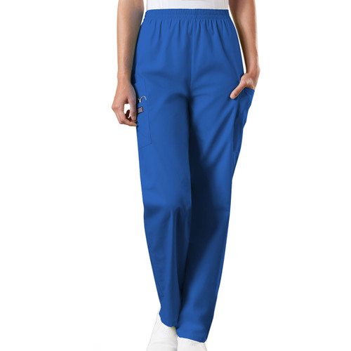 Ladies Cargo Scrub Pants [NY424-4200-ROYAL]