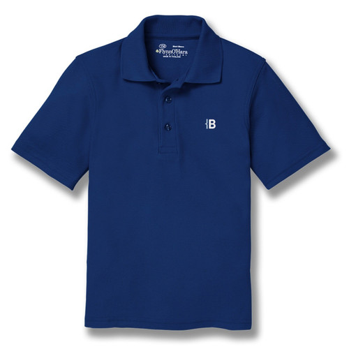 Short Sleeve Polo Shirt with embroidered logo [NY463-KNIT-BOL-NAVY]
