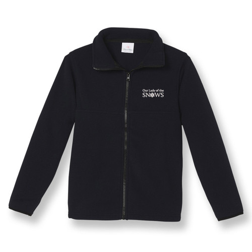 Full-Zip Fleece Jacket with embroidered logo [NY844-SA25/LSS-NAVY]