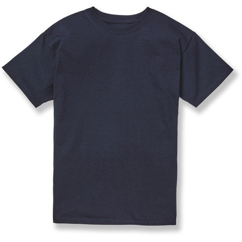 Short Sleeve T-Shirt with heat transferred logo [PA002-362-NAVY]