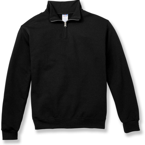 1/4 Zip Sweatshirt with embroidered logo [NY093-995/RAC-BLACK]