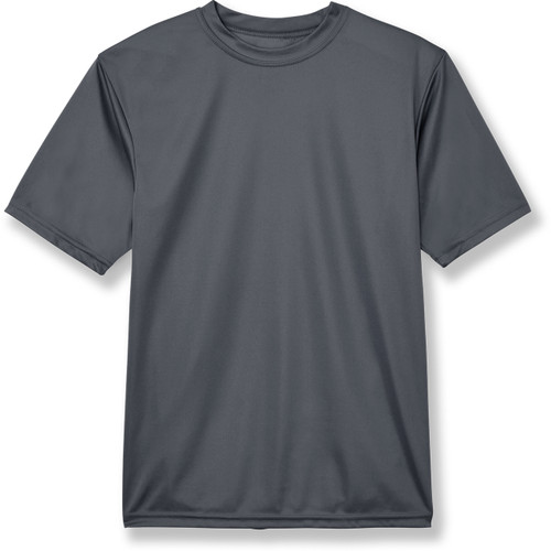 Wicking T-Shirt with heat transferred logo [TX122-790-PFW-GRAPHITE]