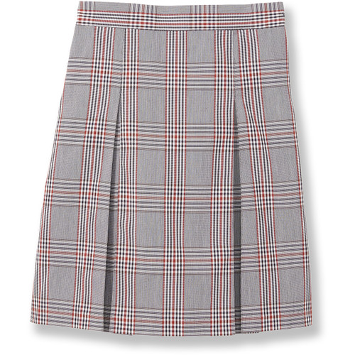 Pleated Skirt with Elastic Waist [PA920-34-08-GREY PLD]