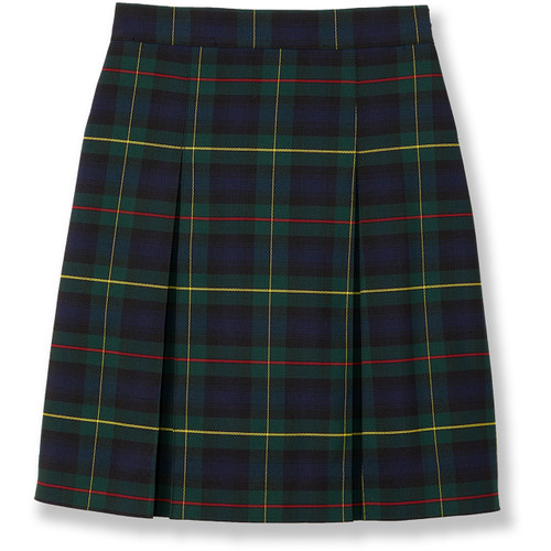 Pleated Skirt with Elastic Waist [NY274-34-83-GRN PLD]