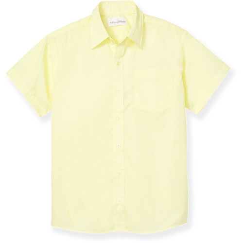Short Sleeve Dress Shirt [AK008-DRESS-SS-YELLOW]