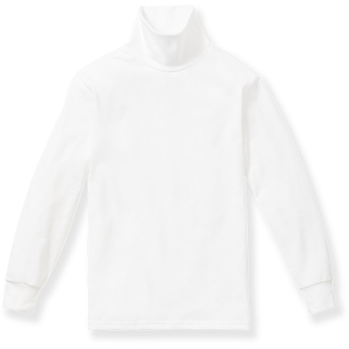 Turtleneck with embroidered logo [NY811-TN-WHITE]