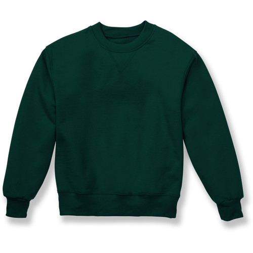 Heavyweight Crewneck Sweatshirt with heat transferred logo [PA146-862-HUNTER]