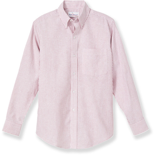 Long Sleeve Oxford Shirt [WV003-OXF-LS-MAR/WH]