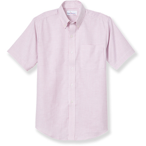 Short Sleeve Oxford Shirt [WV003-OXF-SS-MAR/WH]