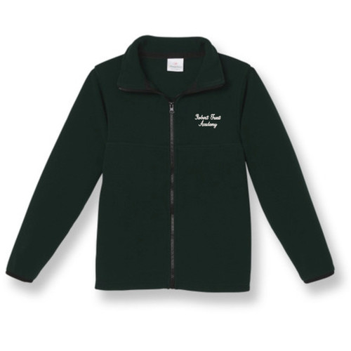 Full-Zip Fleece Jacket with embroidered logo [NJ341-SA2500RJ-HUNTER]